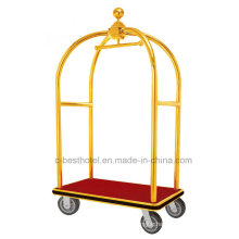 Stainless Steel Hotel Luggage Baggage Service Cart